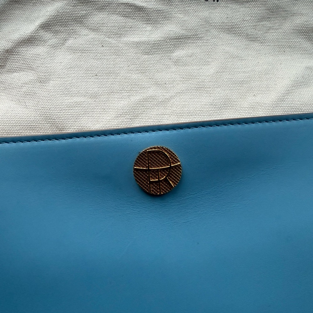 The Row Shoulder Clutch Bag in Blue Calfskin w/ Removable Strap Authentic - Picture 3 of 8